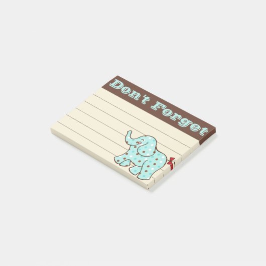 可愛い象のリストを投稿Itノート贈り物 ポストイット (アングル)