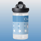 可愛い象の名前を付け星キッズブルー ウォーターボトル