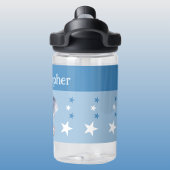 可愛い象の名前を付け星キッズブルー ウォーターボトル