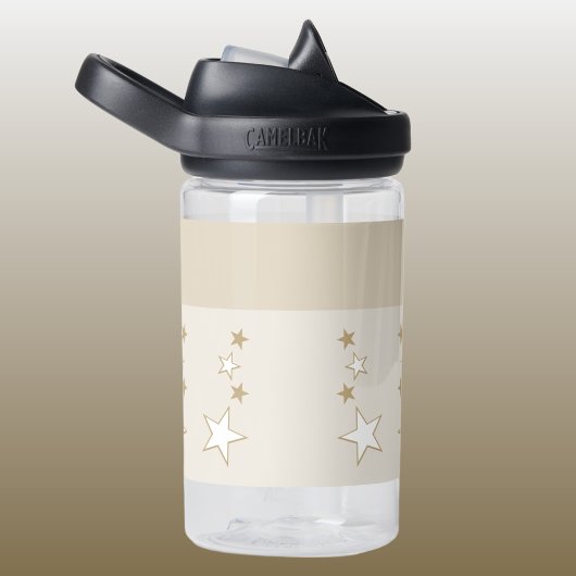 可愛い象の名前を付け星キッズ茶色 ウォーターボトル