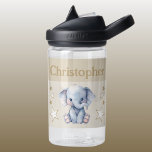 可愛い象の名前を付け星キッズ茶色 ウォーターボトル<br><div class="desc">CamelBak Eddy®水子供へ瓶。名前を付けてパーソナライズ茶色と白の色の星を持つ可愛い象を特徴とするウォーターボトル。</div>