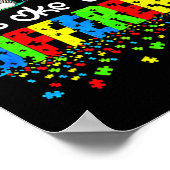 可愛い象の自閉症違うに気付いてもいいよ ポスター (角)