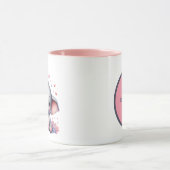 可愛い象の追加メッセージMag マグカップ (中央)