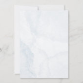 可愛い象の青その男の子の赤ちゃんシャワー 招待状 (裏面)