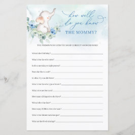 可愛い象の青まあママのゲームを知っている