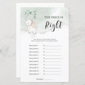 可愛い象ユーカリ価格は正しいゲームである (正面/裏面)