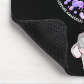 可愛い象吹の紫色の風船の過剰摂取 マウスパッド (コーナー)