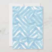 可愛い象、ライオン、サルのジャングル赤ちゃんシャワー 招待状 (裏面)