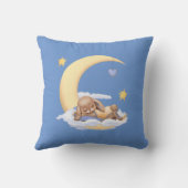 可愛い豪華なウサギの眠気を伴う装飾枕 クッション (裏面)