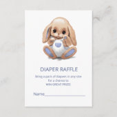 可愛い豪華なバニーが入るエンクロージャカード エンクロージャーカード (正面)