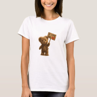 可愛い貧弱なクマ誕生日ハロウィーン女子Tシャツ Tシャツ