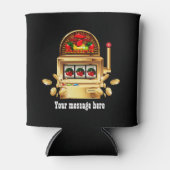 可愛い賭博スロットマシンパーティー 缶クーラー (正面)