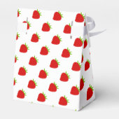 可愛い赤いちご柄テントお願い箱 フェイバーボックス (裏面サイド)