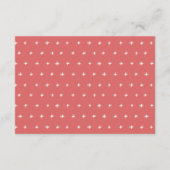 可愛い赤いちご葉の花嫁披露宴 エンクロージャーカード (裏面)