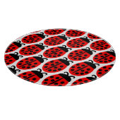 可愛い赤いテンジウムシ カッティングボード (角)