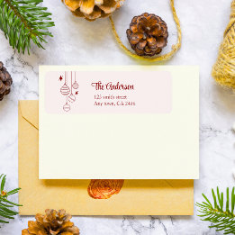 可愛い赤いドードルクリスマスカスタム予測できな ラベル