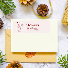 可愛い赤いドードルクリスマスカスタム予測できな ラベル