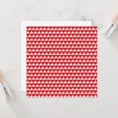 可愛い赤いハートパターンモダンミニマル カード (正面/裏面インサイチュ)