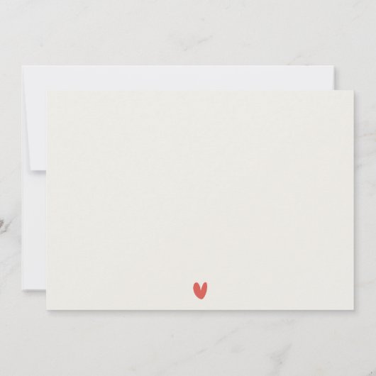 可愛い赤いハート風船水彩風船誕生日 ノートカード (裏面)