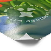 可愛い赤いバニー座って木の下–75767 フォトプリント            (角)