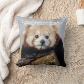 可愛い赤いパ恋しく思ンダ クッション (ブランケット)