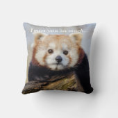 可愛い赤いパ恋しく思ンダ クッション (裏面)