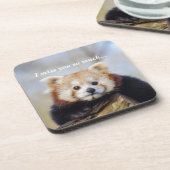 可愛い赤いパ恋しく思ンダ コースター (左側)