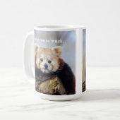 可愛い赤いパ恋しく思ンダ コーヒーマグカップ (正面左)