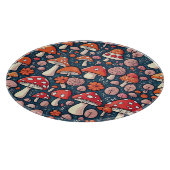 可愛い赤いフローラの緑の色 カッティングボード (角)