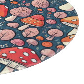 可愛い赤いフローラの緑の色 カッティングボード (角)