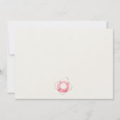 可愛い赤いブルーセイボートキッズフォト誕生日 招待状 (裏面)