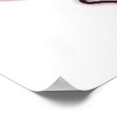 可愛い赤いラディバグの子供の子供部屋ポスター ポスター (角)