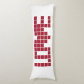 可愛い赤いラブスレトル ボディピロー (正面縦)