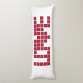 可愛い赤いラブスレトル ボディピロー (裏面 (縦))