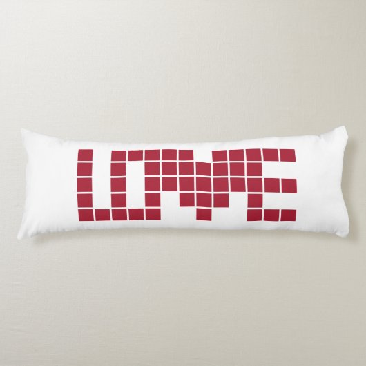 可愛い赤いラブスレトル ボディピロー (正面)