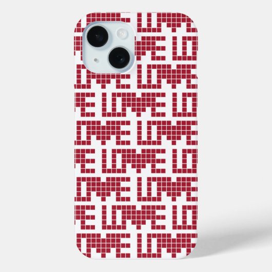 可愛い赤いラブスレトル Case-Mate iPhoneケース (裏面)