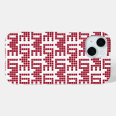 可愛い赤いラブスレトル Case-Mate iPhoneケース (裏面 (横))