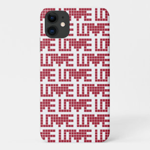 可愛い赤いラブスレトル iPhone 11 ケース