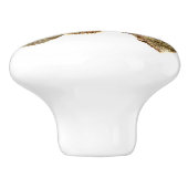 可愛い赤いリスの枝 セラミックノブ (側面)