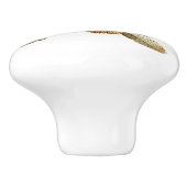 可愛い赤いリスの枝 セラミックノブ (側面)