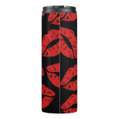 可愛い赤い口紅キスキス唇パターン タンブラー (裏面)