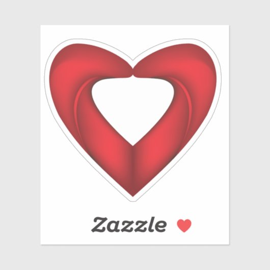 可愛い赤い恋 シール (シート)