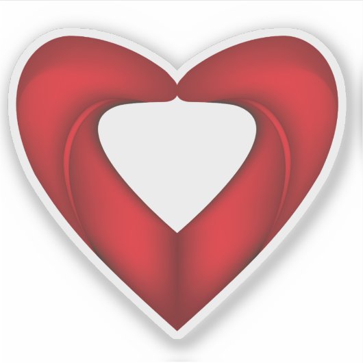 可愛い赤い恋 シール (正面)