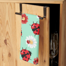 可愛い赤い水玉模様ラディバグの花ガーリー夏