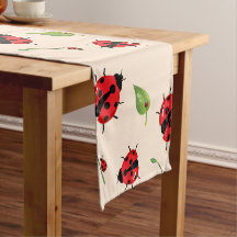 可愛い赤い水玉模様ラディバグの花ガーリー夏