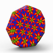 可愛い赤い花柄 フォトブロック (左)