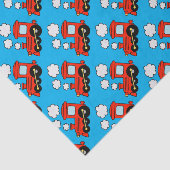 可愛い赤いchoo列車の子供の誕生日ギフト 薄葉紙 (詳細)