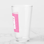 可愛い赤ちゃんシャワー聖書の聖句ストライプのピンクパーティー タンブラーグラス (左)