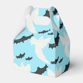 可愛い赤ちゃんブルーハロウィーン誕生日パーティーお願いボックス フェイバーボックス (裏面サイド)