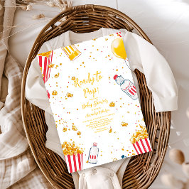 可愛い赤ちゃんポップ・アートのシャワー 招待状